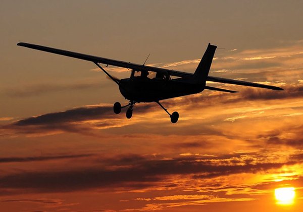 Полет на самолете над Будапештом ПОСЛЕ ЗАКАТА