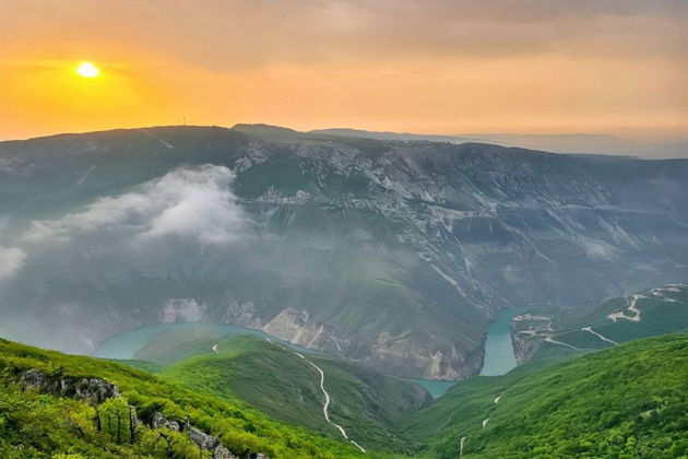 Фото экскурсии - Сулакский каньон, Бархан Сарыкум и пещера Нохъо - 5
