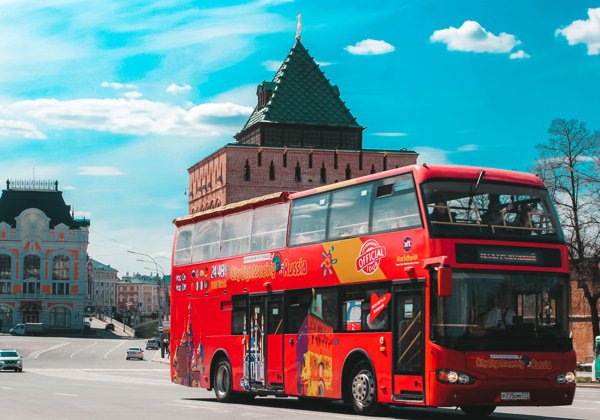 Обзорная экскурсия по Нижнему Новгороду на двухэтажном автобусе