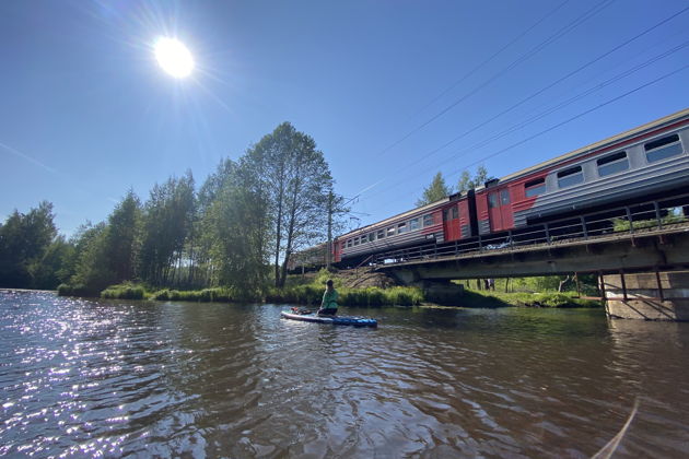 Фото экскурсии - Серфинг на SUP-досках по реке Сестра в Сестрорецке - 12