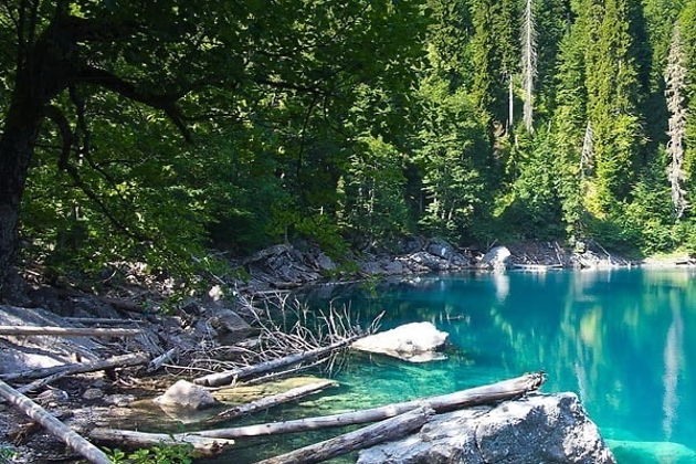 Озера Большая и Малая Рица, Гегский водопад-3