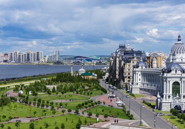 По Казани на трамвае