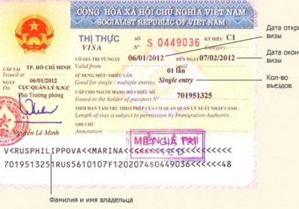 Виза во Вьетнам