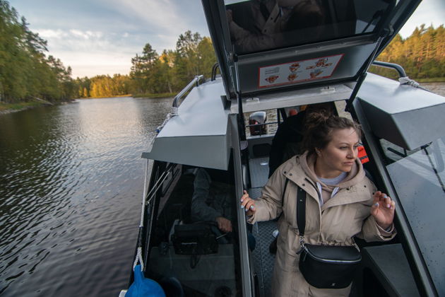 Водная прогулка на катере по Ладожским шхерам -5