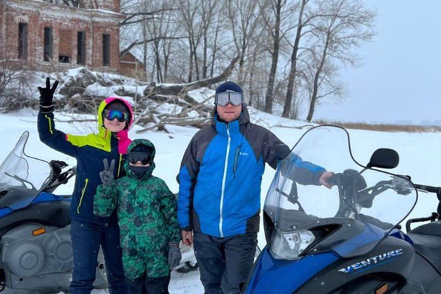 Фото - экскурсия: Казанская и Волжская акватории глазами капитана.  Поездка на снегоходе.