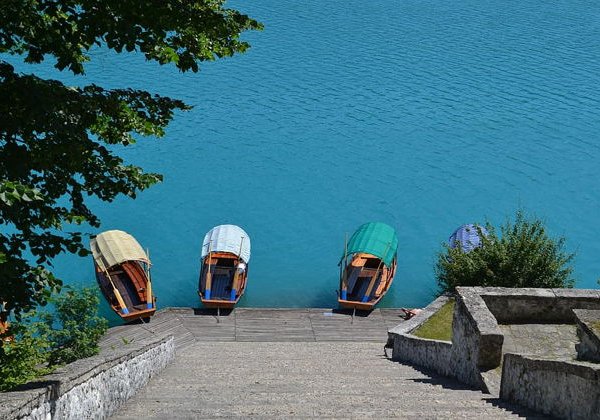 Горные озера Блед и Бохинь, панорама с горы Вогел на 1500 м - фото 2