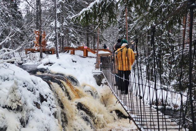 В Карелию на ретропоезде: водопады и парк Рускеала-2