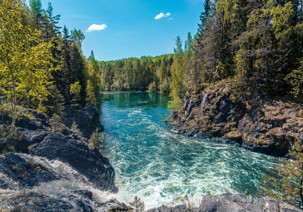 Водопад Кивач, вулкан Гирвас и Марциальные воды на автомобиле