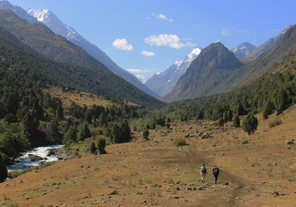 Горячие источники в Аламединском ущелье