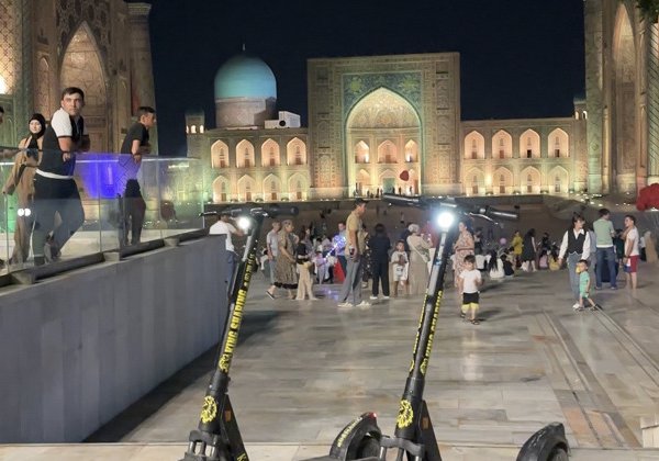 Самарканд после заката на электросамокате