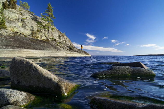 Водная прогулка по Ладожским шхерам на арктической лодке-1