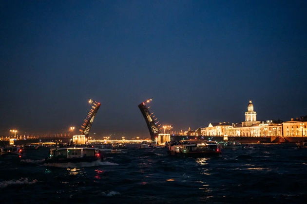 Фото экскурсии - Силуэты ночи: полуторачасовая магия разводных мостов на однопалубном - 3