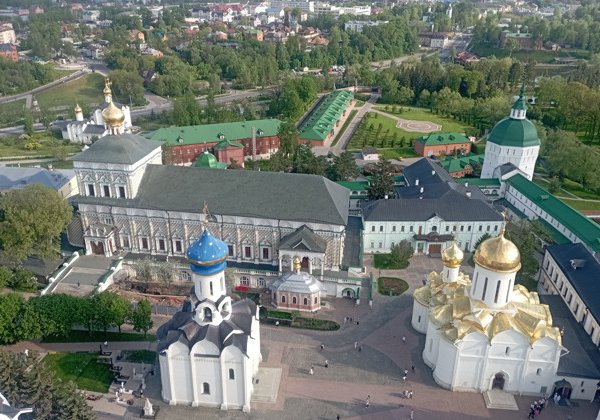 Сергиев Посад с высоты птичьего полета: подъём на 3-й ярус колокольни Лавры