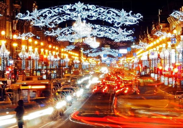 Новогодний Петербург и самые красивые ёлки города - фото 1