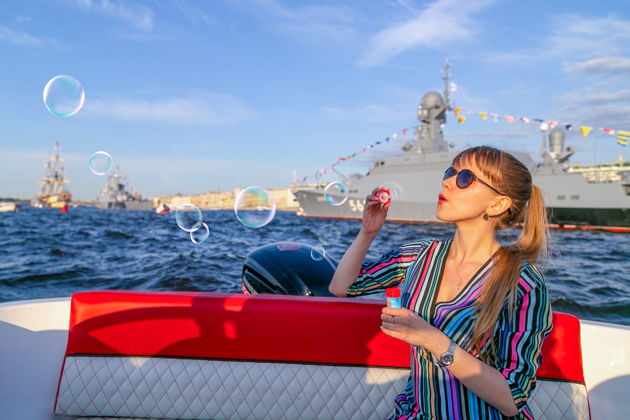 Фото экскурсии - Просмотр военных кораблей в День ВМФ с борта индивидуального катера - 3