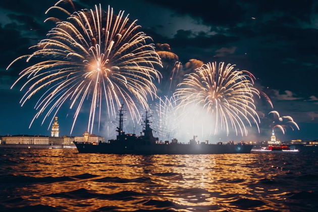 Фото экскурсии - Салют на День ВМФ с теплохода - 6