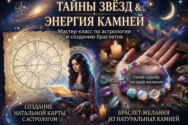 Мастер-класс по созданию браслета-желания по натальной карте с чаепитием