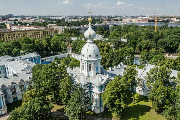 Фото - экскурсия: Подъём на звонницу Смольного собора