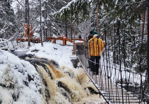 Большое путешествие по всей Карелии в Новый Год: водопады, Рускеала, Дед Мороз - фото 3