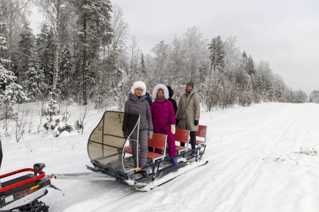 Фото экскурсии - На современных санях за снегоходом - прогулка по лесу - 3