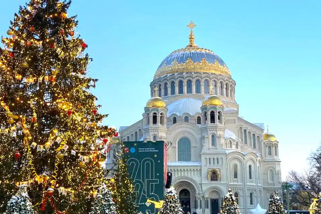 Фото - экскурсия: Волшебный Кронштадт в новогодних огнях и рождественская иллюминация