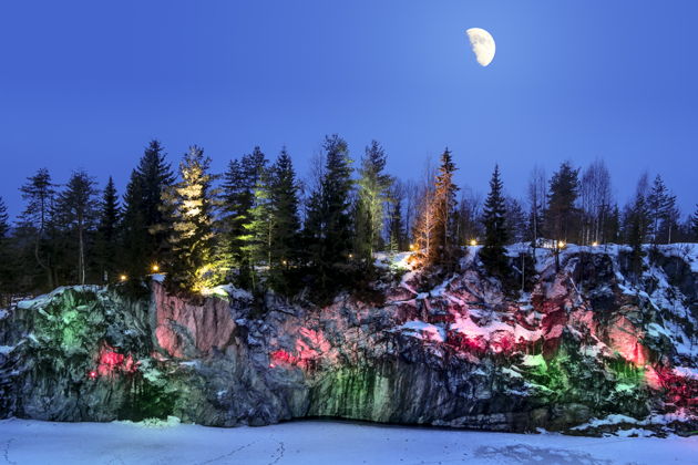 Фото экскурсии - Встречаем Новый год в Карелии: хаски, Дед Мороз и парк Рускеала - 6