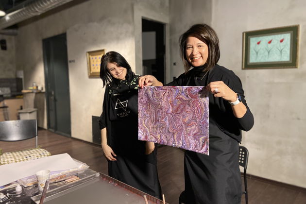 Фото экскурсии - Мастер-класс по эбру в Стамбуле искусство рисования на воде - 5