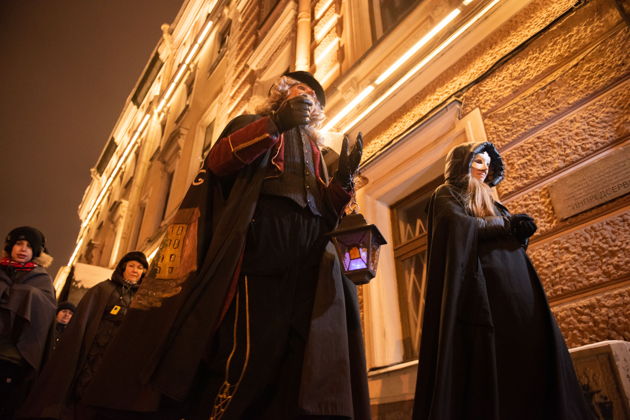 Фото экскурсии - Новогодняя прогулка с фонарщиком Фаролеро по улицам Санкт-Петербурга - 7