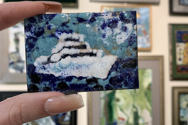 Фото - экскурсия: Создайте свою картину в технике горячей эмали на мастер-классе