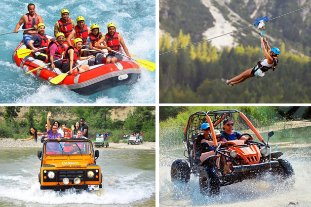 Фото - экскурсия: Экстремальный микс-тур из Сиде: рафтинг и багги или квадроцикл с зиплайном