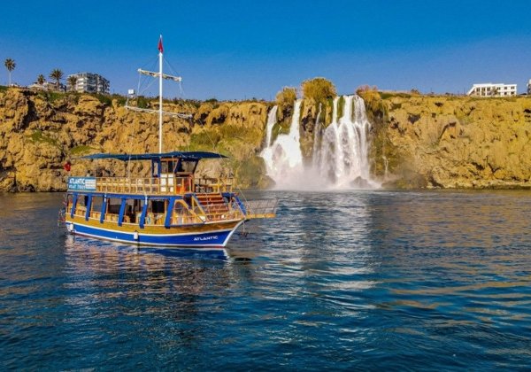 Морская прогулка к Нижнему водопаду Дюден в Анталии из Белека