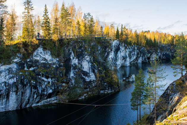 Идеальный маршрут по Карелии на день: Рускеала и водопады