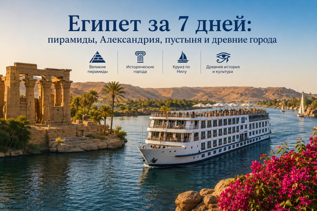 От Севера к Среднему Египту на 7 дней