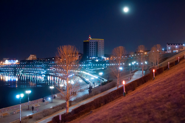 Фото - экскурсия: Вечерняя прогулка по освещенным улицам Тюмени