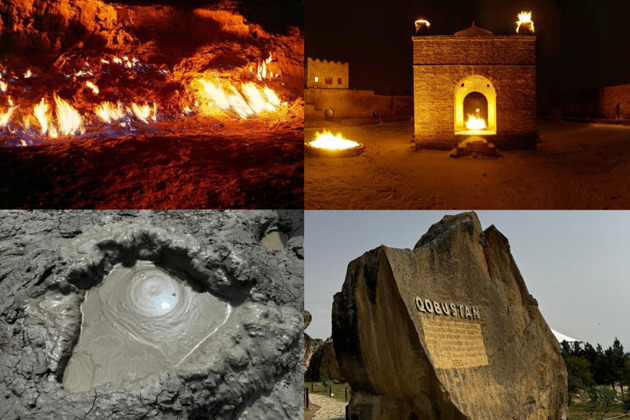 Лучший тур из Баку: Гобустан, вулканы, Храм огня и Горящая гора