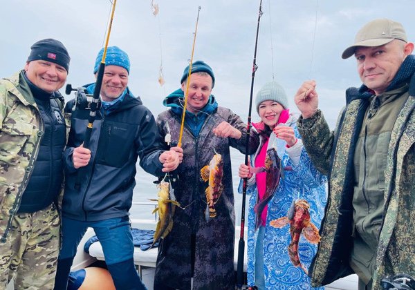 Морская рыбалка в Тихом океане на быстроходном катере
