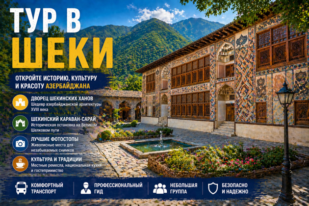 Экскурсия из Баку в Шеки: дворец ханов, Караван-сарай и село Киш