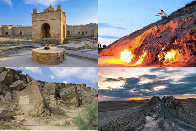 Незабываемый тур из Баку: Гобустан, вулканы, Храм огня и Янардаг