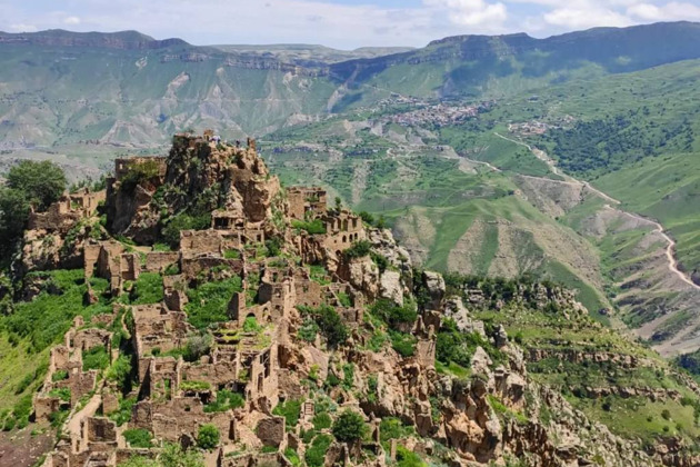 Фото - экскурсия: Заброшенный аул Гамсутль и водопад Салтинский