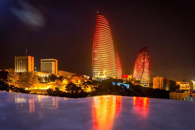 Вечерняя прогулка по Баку на два часа