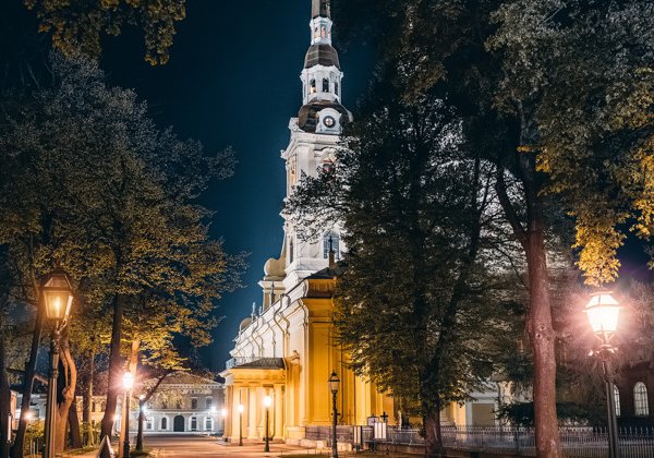 Уникальный вид на мосты с Невской панорамы Петропавловской крепости