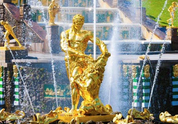 Большой дворец Петергофа и фонтаны Нижнего парка без очереди