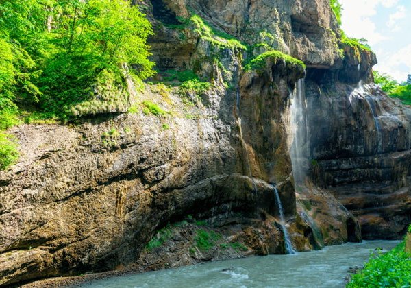 Чегемские водопады, Голубое озеро, купание в источниках Аушигера - фото 3