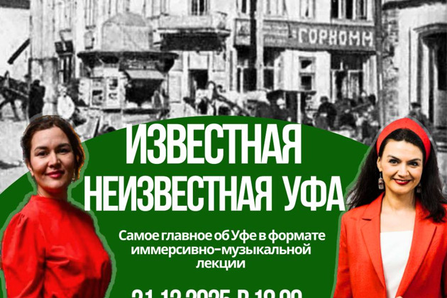 Иммерсивно-музыкальное путешествие во времени "Известная  неизвестная Уфа"