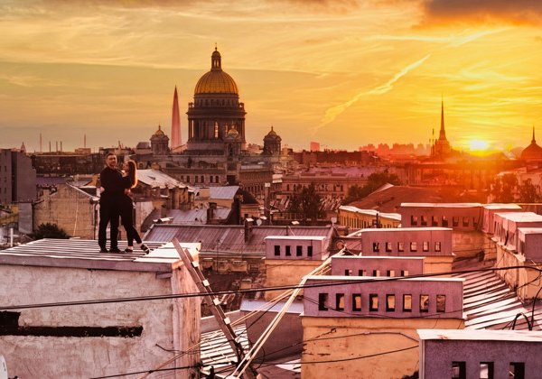 Экскурсия по Петербургу с выходом на крыши, посещением парадных и дворов: полный комплект