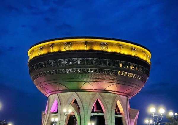 Вечерняя Казань: город в огнях подсветки