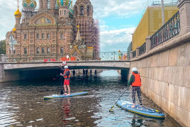 На сапах по центру Петербурга-5