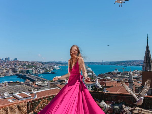 Фотосессия на крыше Стамбула с чайками - фото 3