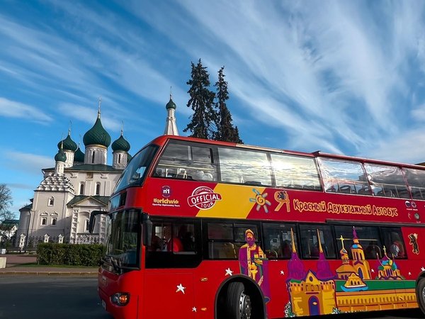Ярославль на двухэтажном автобусе с аудиогидом