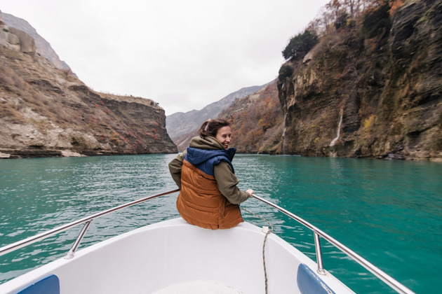 Фото - экскурсия: Прогулка на катере по Сулакскому каньону и бархан Сарыкум в селе Зубутли
